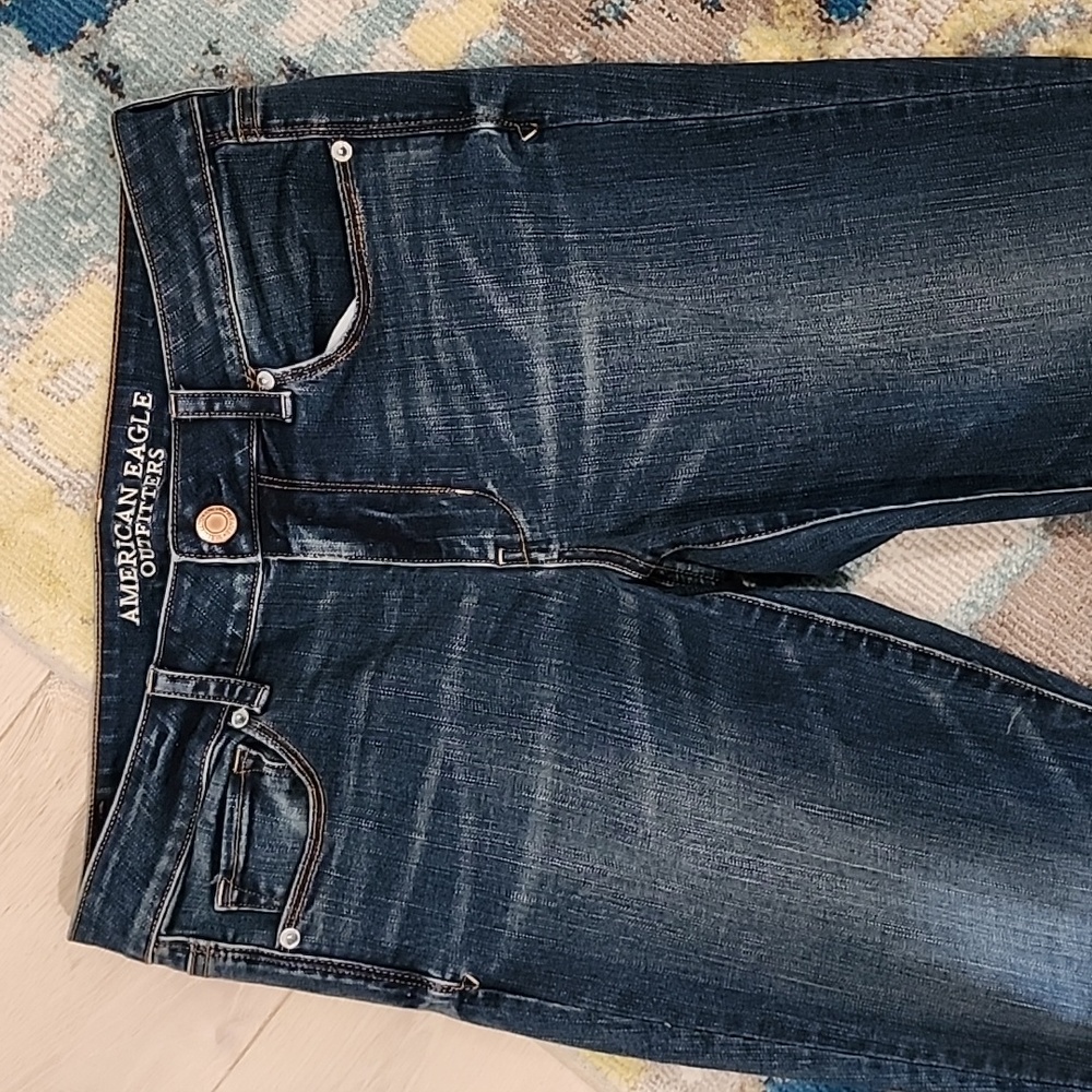 SOLD SOLDAmerican Eagle Skinny Kick Jeans Size 12 Short EUC - Picture 3 of 9